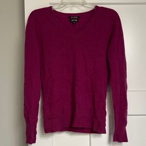 Apt. 9 Purple cashmere V-Neck Sweater